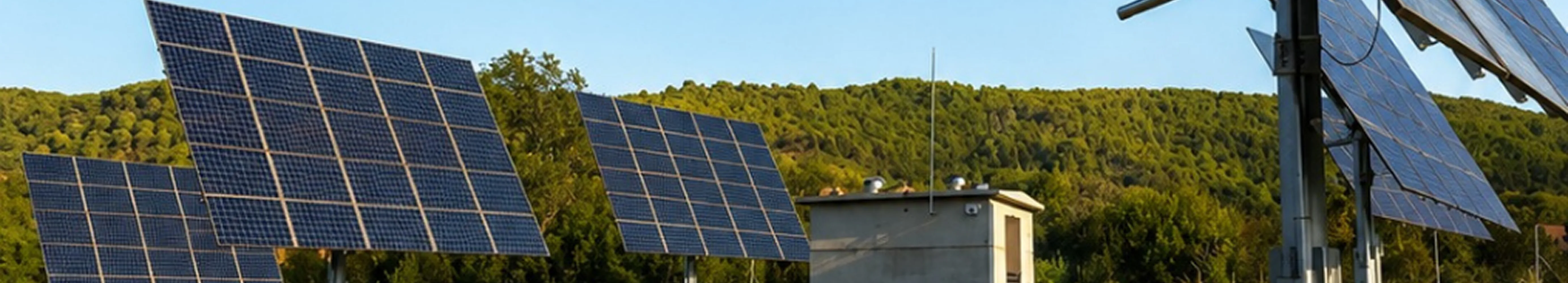 Dual-axis solar trackers
