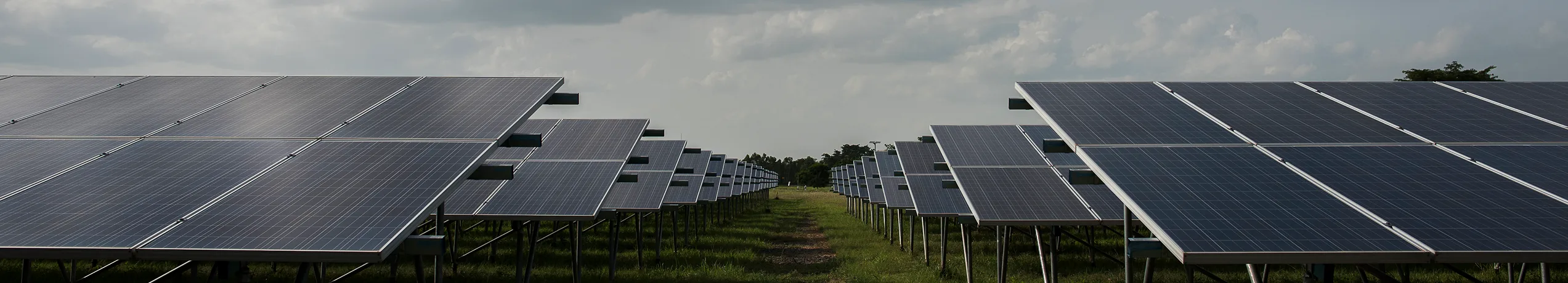 Utility-scale solar farm
